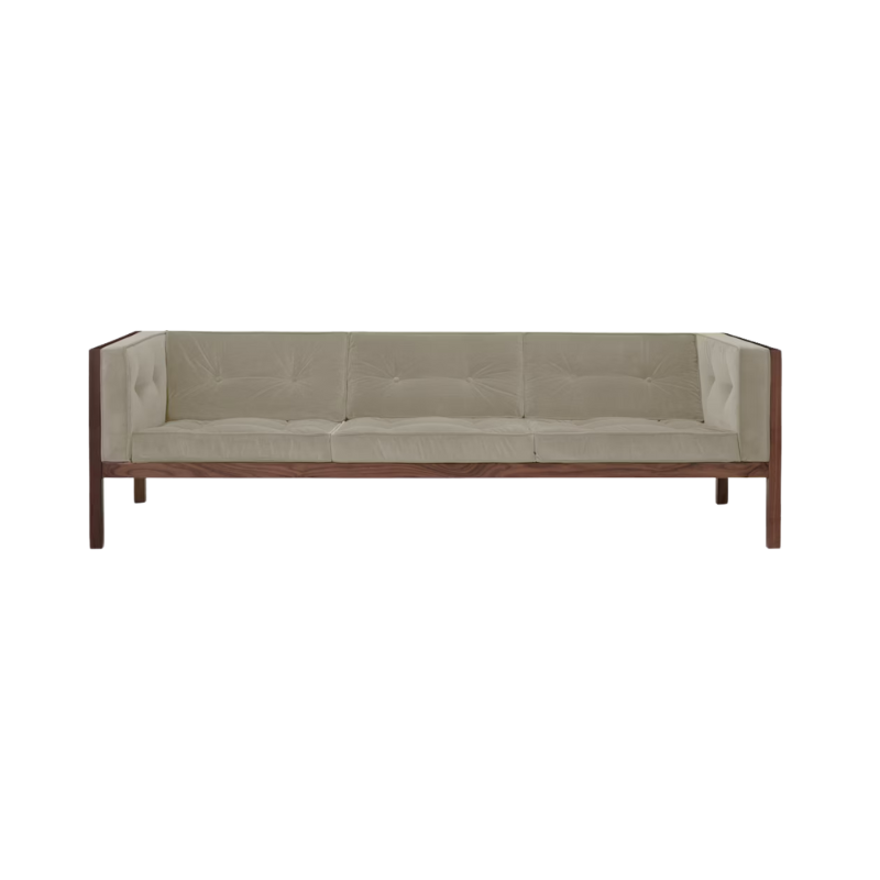 The Cube Sofa 92 inch Purr Walnut from Herman Miller.