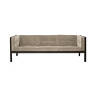 The Cube Sofa 80 inch Shiitake Black Stained Oak from Herman Miller.