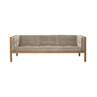 The Cube Sofa 80 inch Shiitake Oak from Herman Miller.