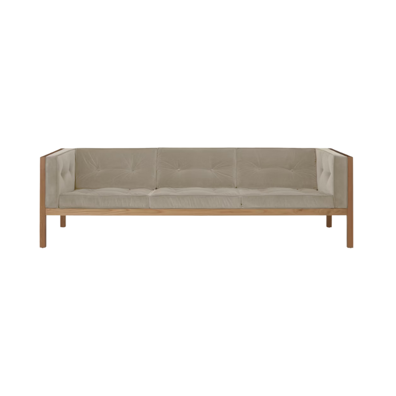 The Cube Sofa 92 inch Shiitake Oak from Herman Miller.
