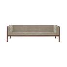 The Cube Sofa 92 inch Shiitake Walnut from Herman Miller.