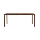 The walnut 70 x 36 inch Doubleframe Table from Herman Miller.