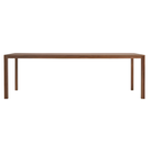 The walnut 92 x 36 inch Doubleframe Table from Herman Miller.