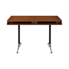 The 24 by 48 inch walnut Eames 2500 Series Executive Desk from Herman Miller with the veneer finish.