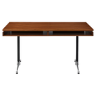 The 30 by 60 inch walnut Eames 2500 Series Executive Desk from Herman Miller with the veneer finish.