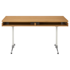 The 30 by 60 inch white oak Eames 2500 Series Executive Desk from Herman Miller with the veneer finish.