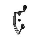 The Eames Hang-It-All, originally released in 1953, exemplifies the Eameses' belief in taking pleasure seriously. Made with a sturdy steel frame and solid wood balls, this colorful coat rack was created using the same technique for simultaneously welding wires that Charles and Ray developed for their low tables and wire chairs.