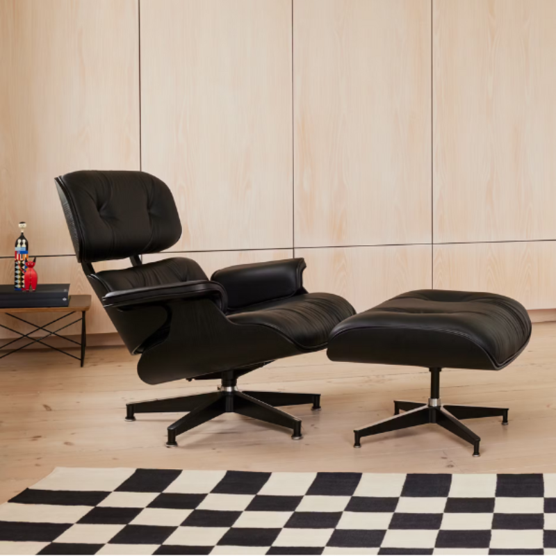 The Eames Lounge Chair and Ottoman from Herman Miller in a family space. all-groups
