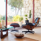 The Eames Lounge Chair and Ottoman from Herman Miller in a living room. all-groups