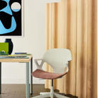 The Eames Molded Plywood Folding Screen from Herman Miller in a home office.