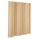 The Eames Molded Plywood Folding Screen from Herman Miller in white ash, slightly angled.