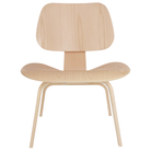 The White Ash Eames Molded Plywood Lounge Chair Wood Base from Herman Miller.