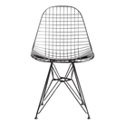 The black Eames Outdoor Wire Chair from Herman Miller.