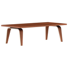 The 22 by 48 inch walnut veneer Eames Rectangular Coffee Table.