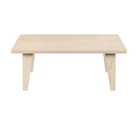 The 22 by 36 inch studio white ash veneer Eames Rectangular Coffee Table.