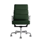 The Eames Soft Pad Executive Chair Stow Leather Holiday from Herman Miller.