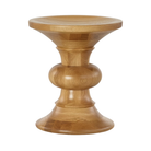 The Eames Turned Stool Shape B White Oak from Herman Miller.