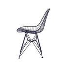 The Eames Wire Chair from Herman Miller, designed by Herman Miller x HAY in black blue side.