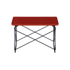 The iron red and black blue Eames Wire Base Low Table, Herman Miller x HAY from Herman Miller.