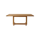 The 75 inch white oak Land Dining Table from Herman Miller.