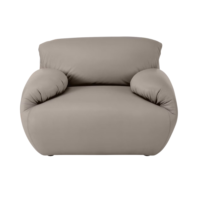 The Luva Modular Armchair Prone Leather lute from Herman Miller.