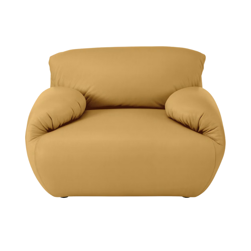 The Luva Modular Armchair Prone Leather Yarrow from Herman Miller.