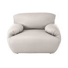 The Leather Luva Modular Armchair Raise Leather Creme from Herman Miller.