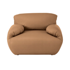 The Leather Luva Modular Armchair Raise Leather Sand from Herman Miller.