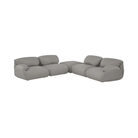 The Leather Luva Modular Corner Sectional Prone Leather Script from Herman Miller.