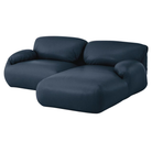 The Leather Luva Modular Two Seater Sectional Prone Leather Sail Right from Herman Miller.