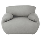The Luva Modular Armchair from Herman Miller in Heathered Cool Grey Cozy upholstery.