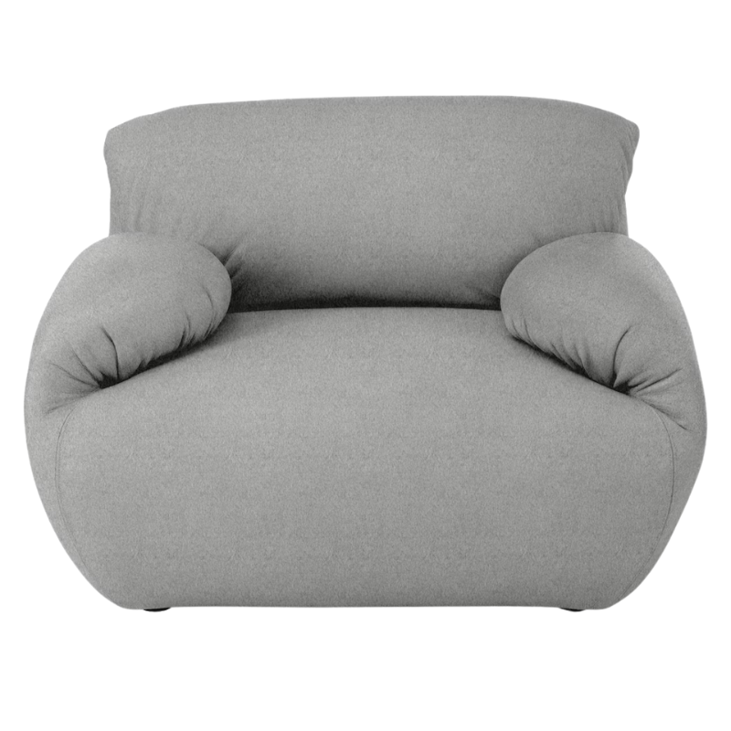 The Luva Modular Armchair from Herman Miller in Warm Grey Cozy upholstery.