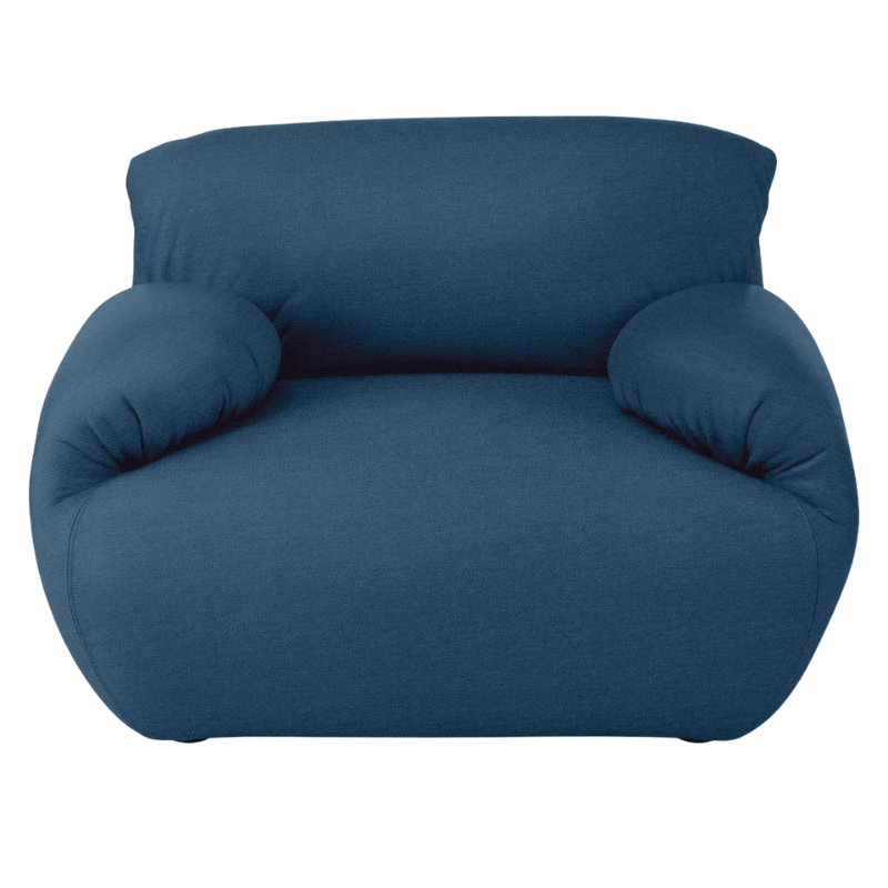 The Luva Modular Armchair from Herman Miller in Denim Mode upholstery.