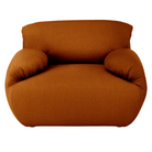 The Luva Modular Armchair from Herman Miller in Rust Mode upholstery.