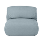 The Luva Modular Armless Cozy Heathered Blue Grey from Herman Miller.