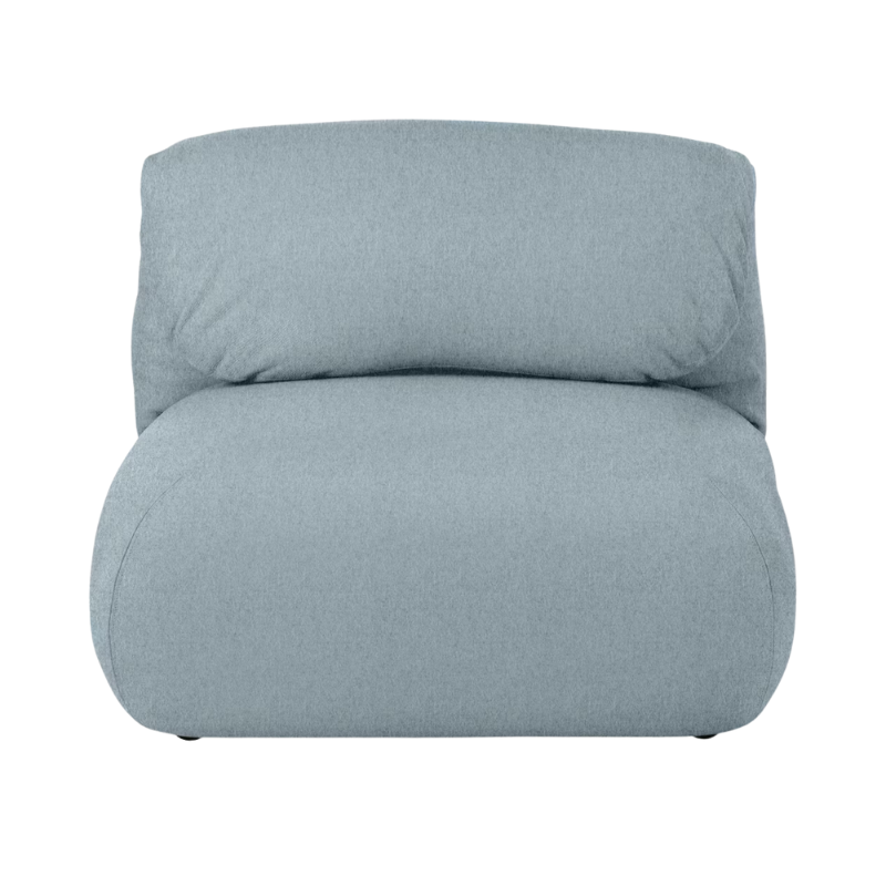 The Luva Modular Armless Cozy Heathered Blue Grey from Herman Miller.