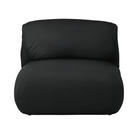 The Luva Modular Armless Pebble Weave Cinder from Herman Miller.