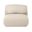 The Luva Modular Armless Pebble  Weave Ecru from Herman Miller.