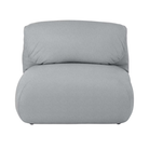 The Luva Modular Armless Pebble Weave Fog from Herman Miller.