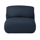 The Luva Modular Armless Pebble Weave Lapis from Herman Miller.