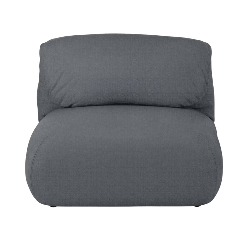 The Luva Modular Armless Pebble Weave Pumice from Herman Miller.