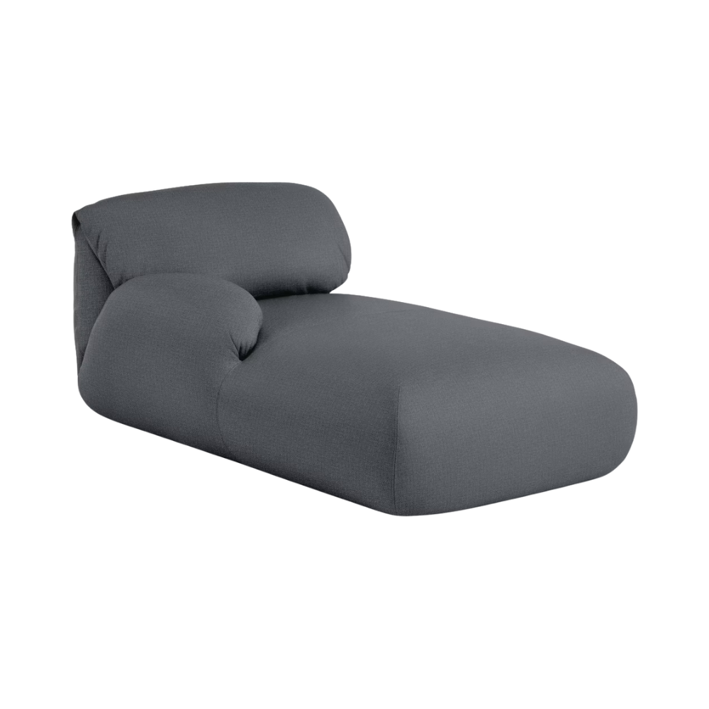 The Luva Modular Chaise Pebble Weave Pumice Left from Herman Miller.
