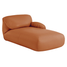 The Leather Luva Modular Chaise Prone Bricolage Right from Herman Miller.