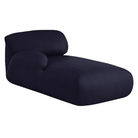 The left Luva Modular Chaise from Herman Miller in Navy Whim upholstery.