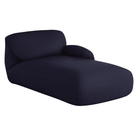 The right Luva Modular Chaise from Herman Miller in Navy Whim upholstery.