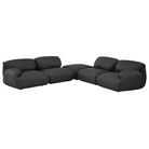 The Luva Modular Corner Sectional from Herman Miller in Heathered Black Cozy upholstery.