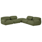 The Luva Modular Corner Sectional from Herman Miller in Heathered Loden Cozy upholstery.