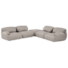 The Luva Modular Corner Sectional from Herman Miller in Heathered Rye Grass Cozy upholstery.