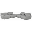 The Luva Modular Corner Sectional from Herman Miller in Warm Grey Cozy upholstery.
