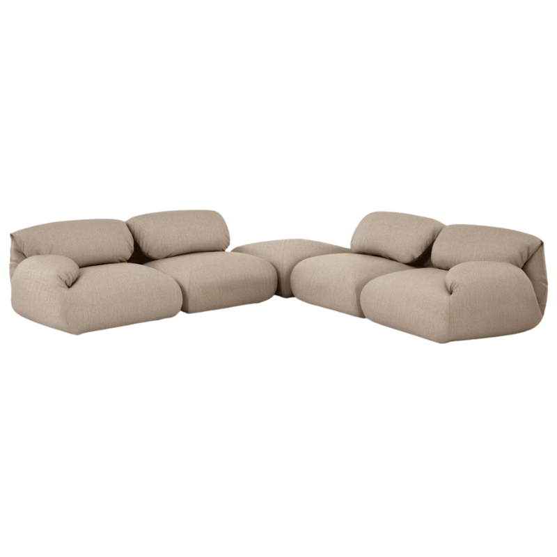 The Luva Modular Corner Sectional from Herman Miller in Basket Mode upholstery.